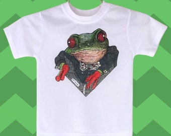 Toddler Tee, Toddler Shirt, Toddler Gift, Animal Shirts for Kids, Gifts for Kids, Gift for Child, Gift for Grandchild, Frog, Frog Shirt