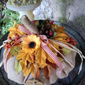 Autumnal interior decoration Pumpkin fabric