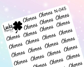 Chores stickers