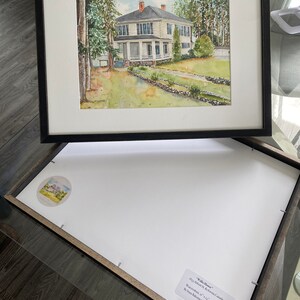 Heritage House Buildings Kelowna Canada Watercolour painting-Hand Painted Watercolor Fine Art-Housewarming Gift Home image 3