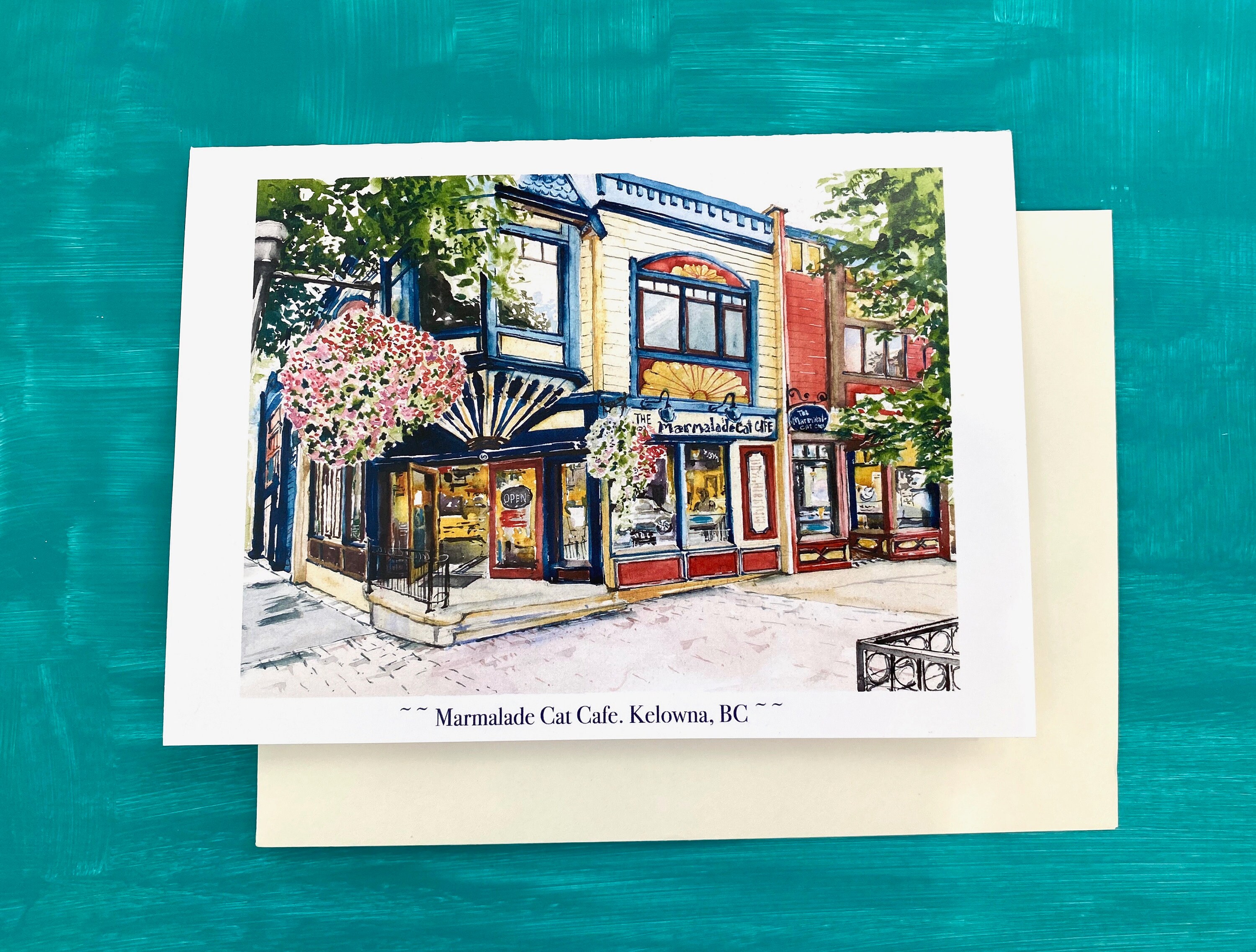 CityscapeGreeting Card Kelowna BC Canada Card with Etsy