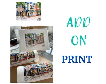 ADD ON PRINTS of your original order  - This Listing is only for who ordered house portrait /custom house painting/original watercolor