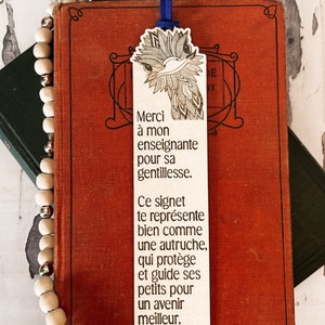 Cadeau Enseignant(e), Professeur(e), Éducateur(trice) - Signet en bois gravé : Le cadeau parfait en fin d'année
