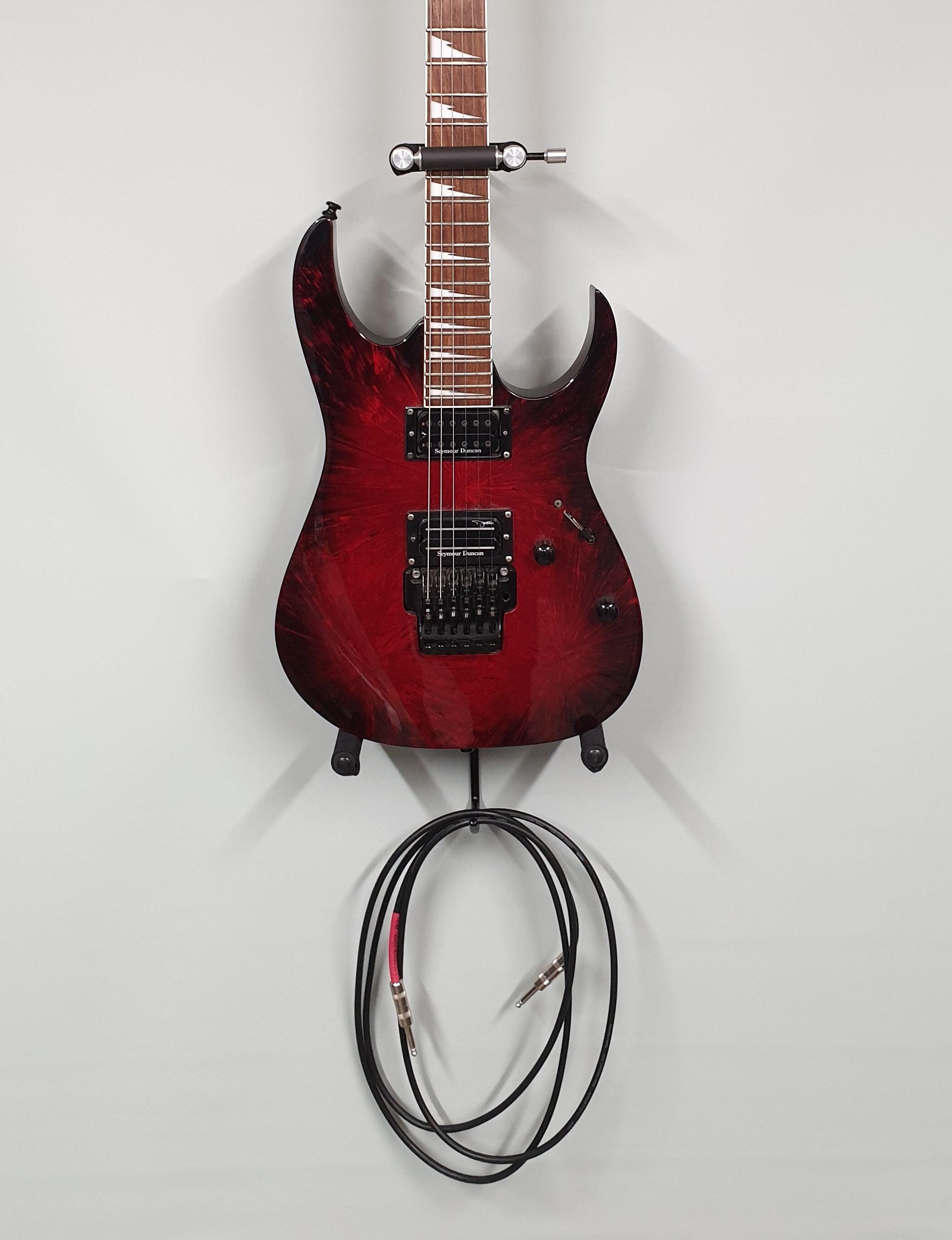 Wall mounted Hook locking guitar stand guitar holder Etsy