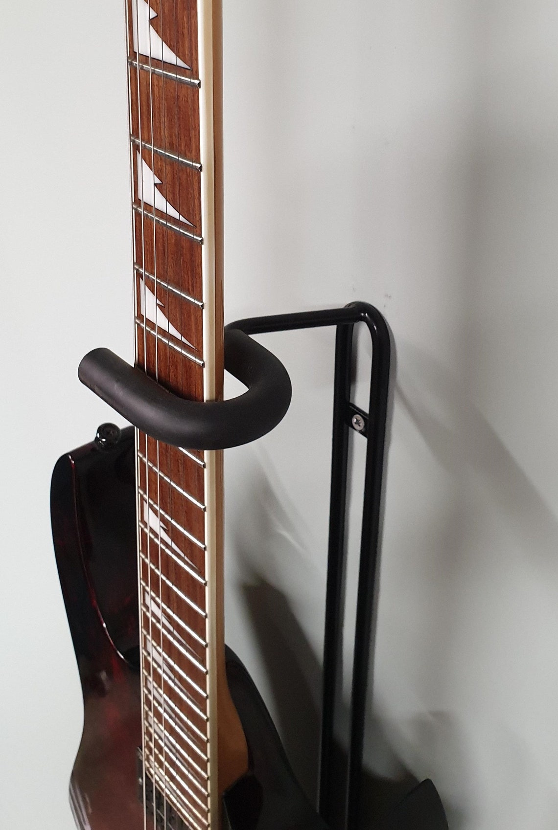 Wall mounted Hook locking guitar stand guitar holder Etsy
