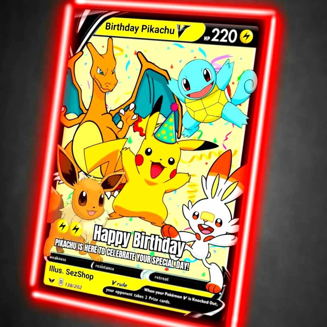 pokemon 25th anniversary birthday pikachu