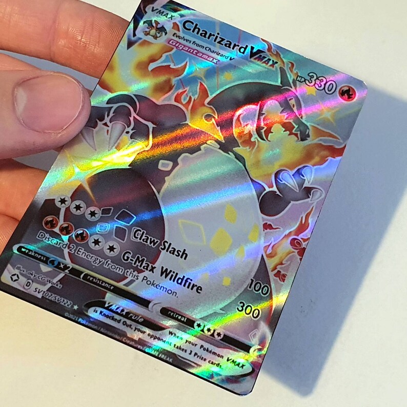 Custom Made Pokemon Card HOLO Shiny Charizard Vmax