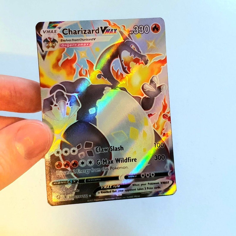 Custom Made Pokemon Card HOLO Shiny Charizard Vmax