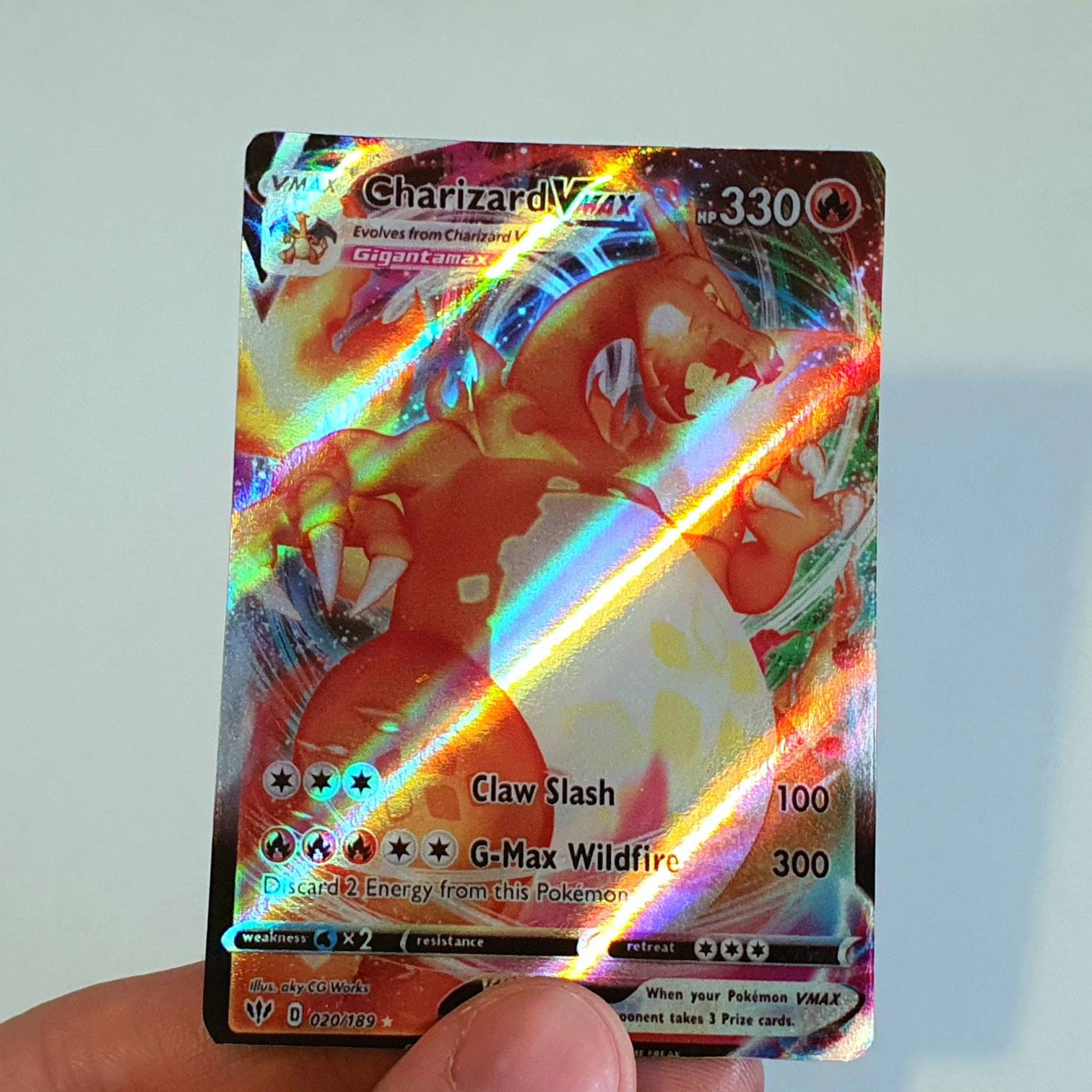 Custom Made Pokemon Card HOLO Shiny Charizard Vmax
