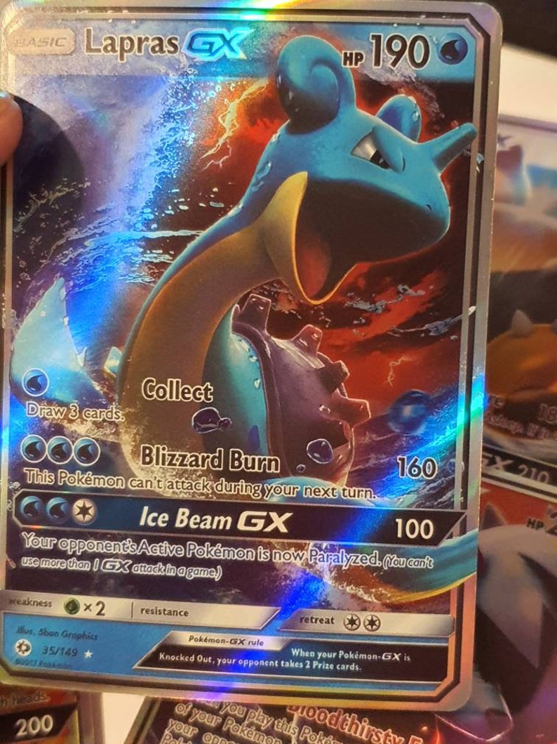 5 Custom Pokemon Cards GX Random High Quality Pokemon Etsy