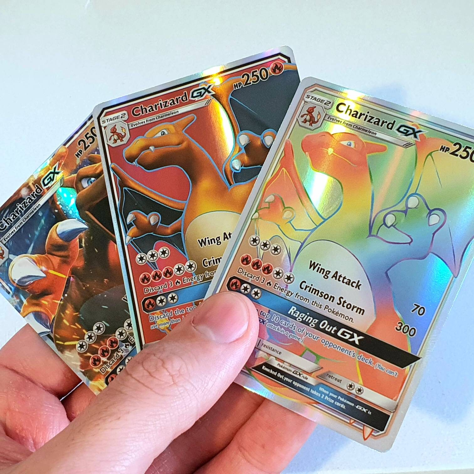 Charizard GX Bundle 3 Cards Custom Made Rainbow Pokemon - Etsy Sweden