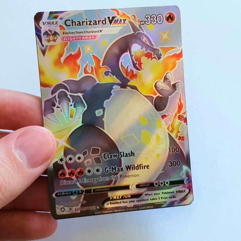 Custom Made Pokemon Card HOLO Shiny Charizard Vmax