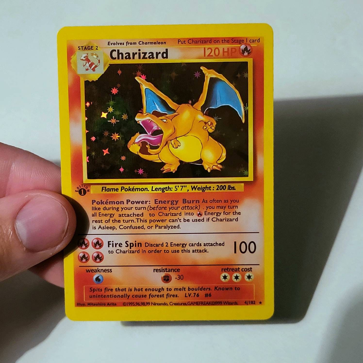 HOLO 1st Edition Shadowless Charizard Custom Made Pokemon Etsy Canada