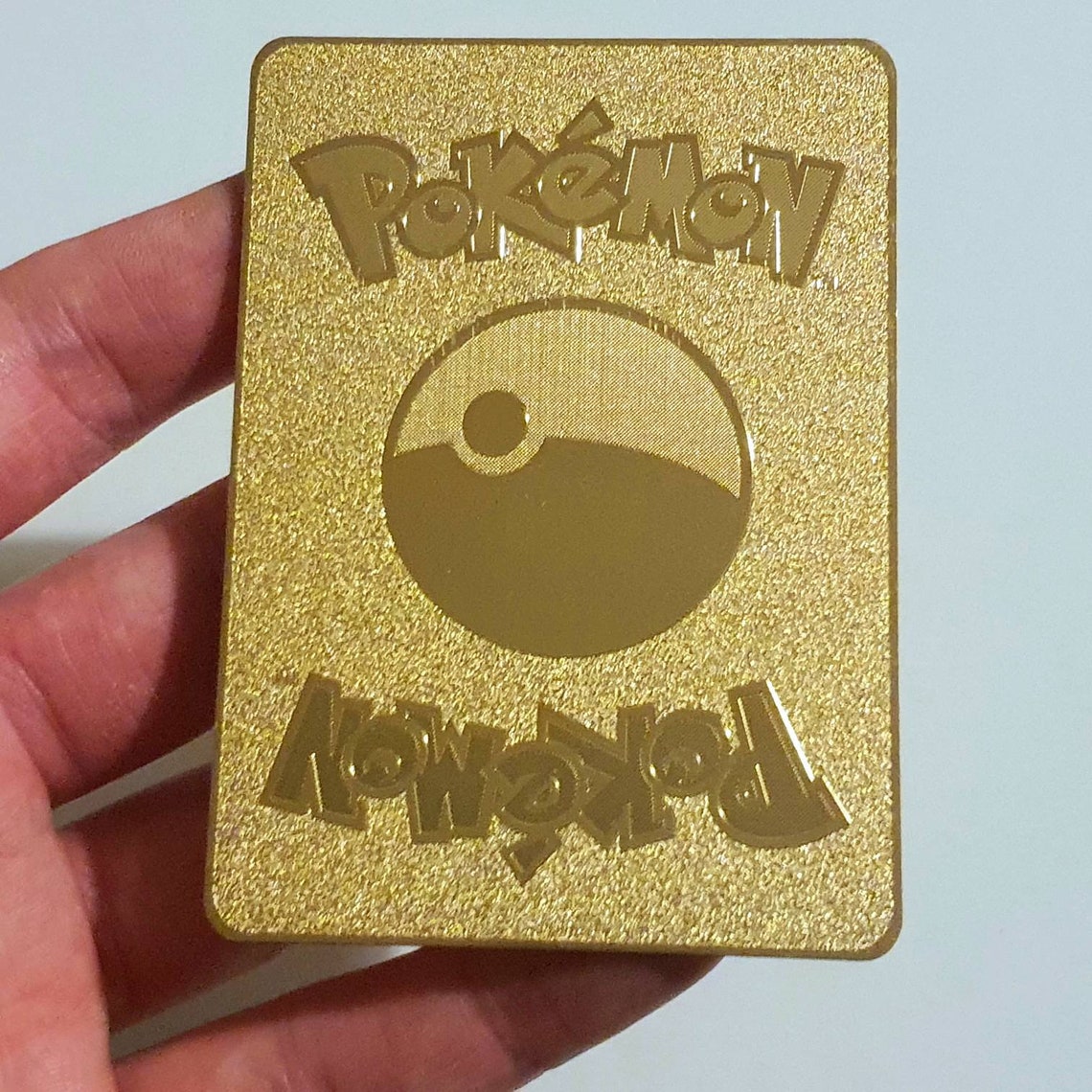 Pikachu Vmax Gold Pokemon Card Custom Metal Card GX | Etsy