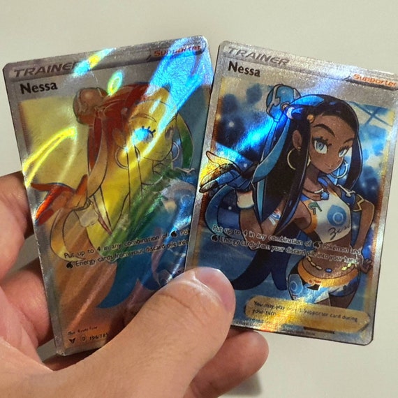 Nessa Trainer Holo Custom Made Pokemon Cards Etsy