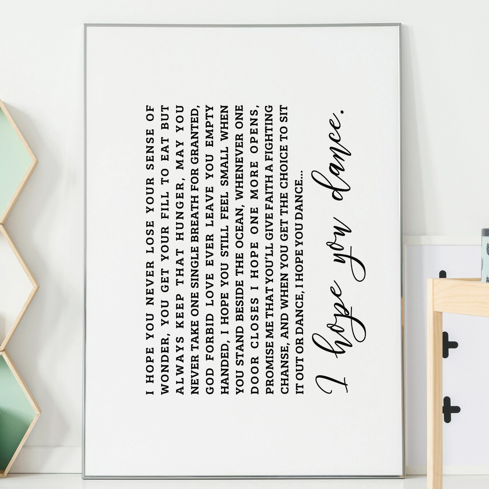 I Hope You Dance Lyrics Printable Printable I Hope You Dance | Etsy