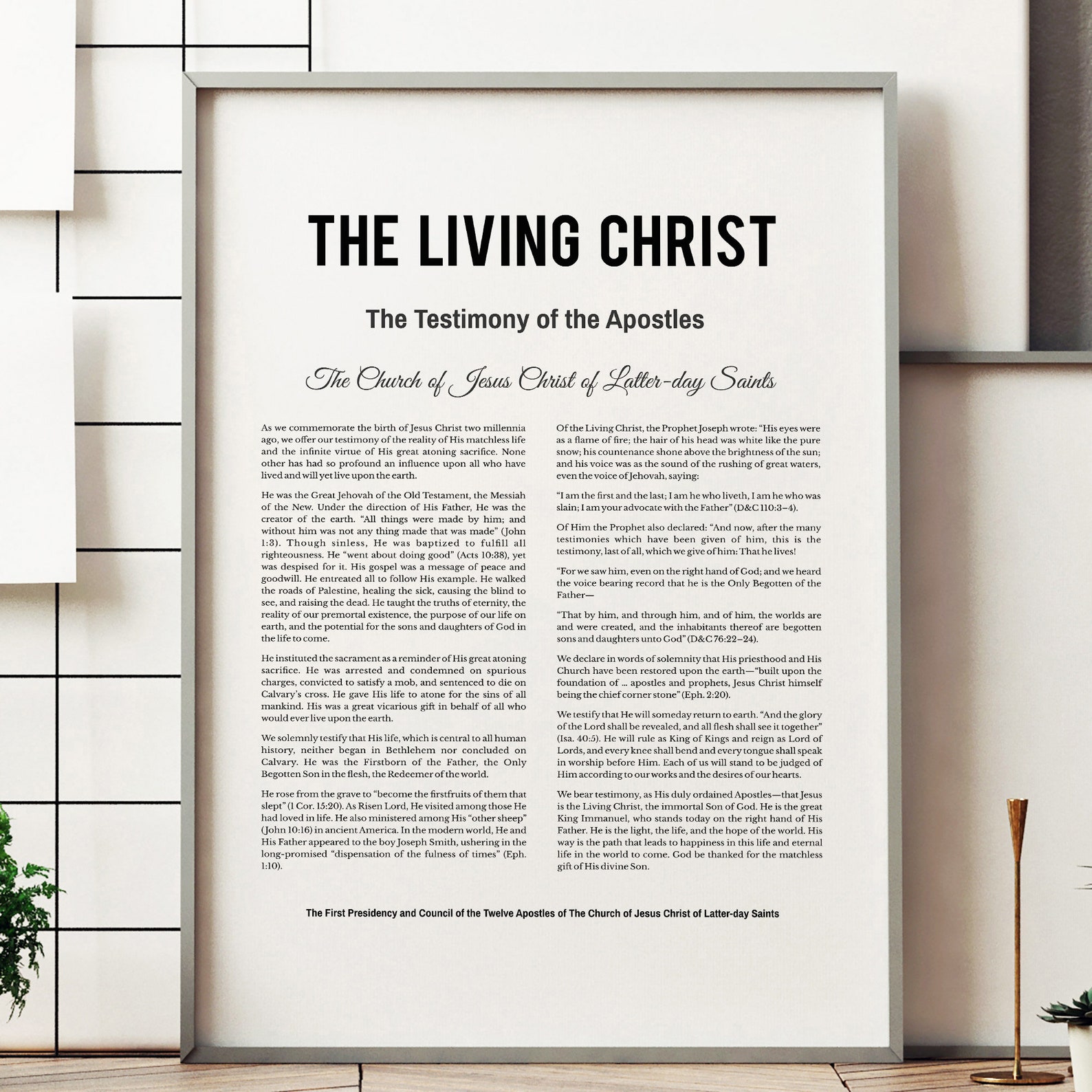 The Living Christ Printable
