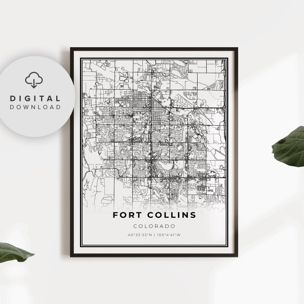 Loveland City Map Etsy loveland-city-map-etsy