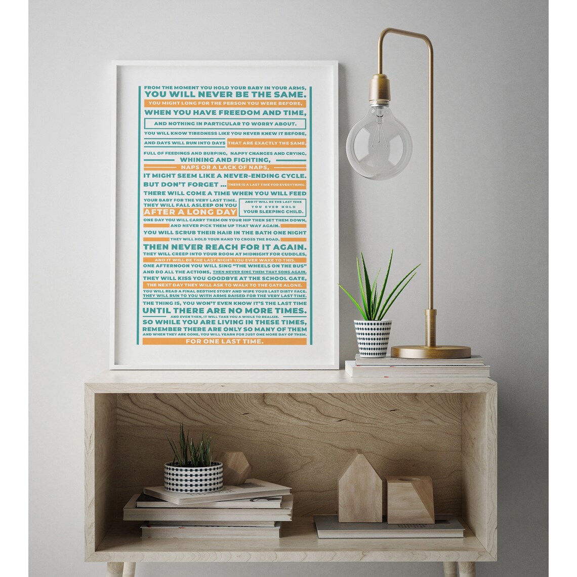 The Last Time Poem Print Printable Baby Shower Printable Etsy