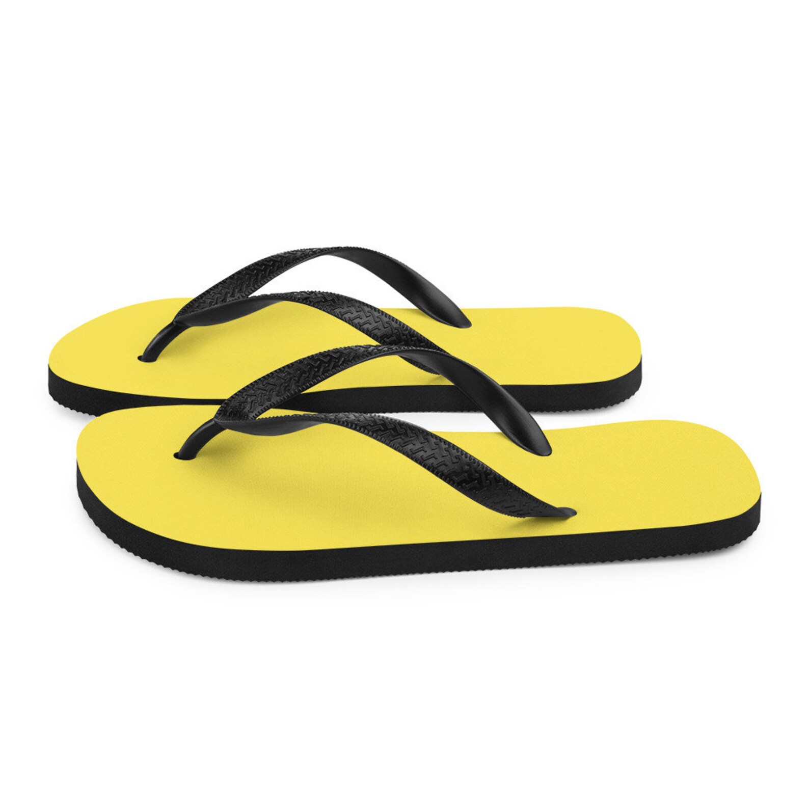 Bright Yellow FlipFlops Etsy