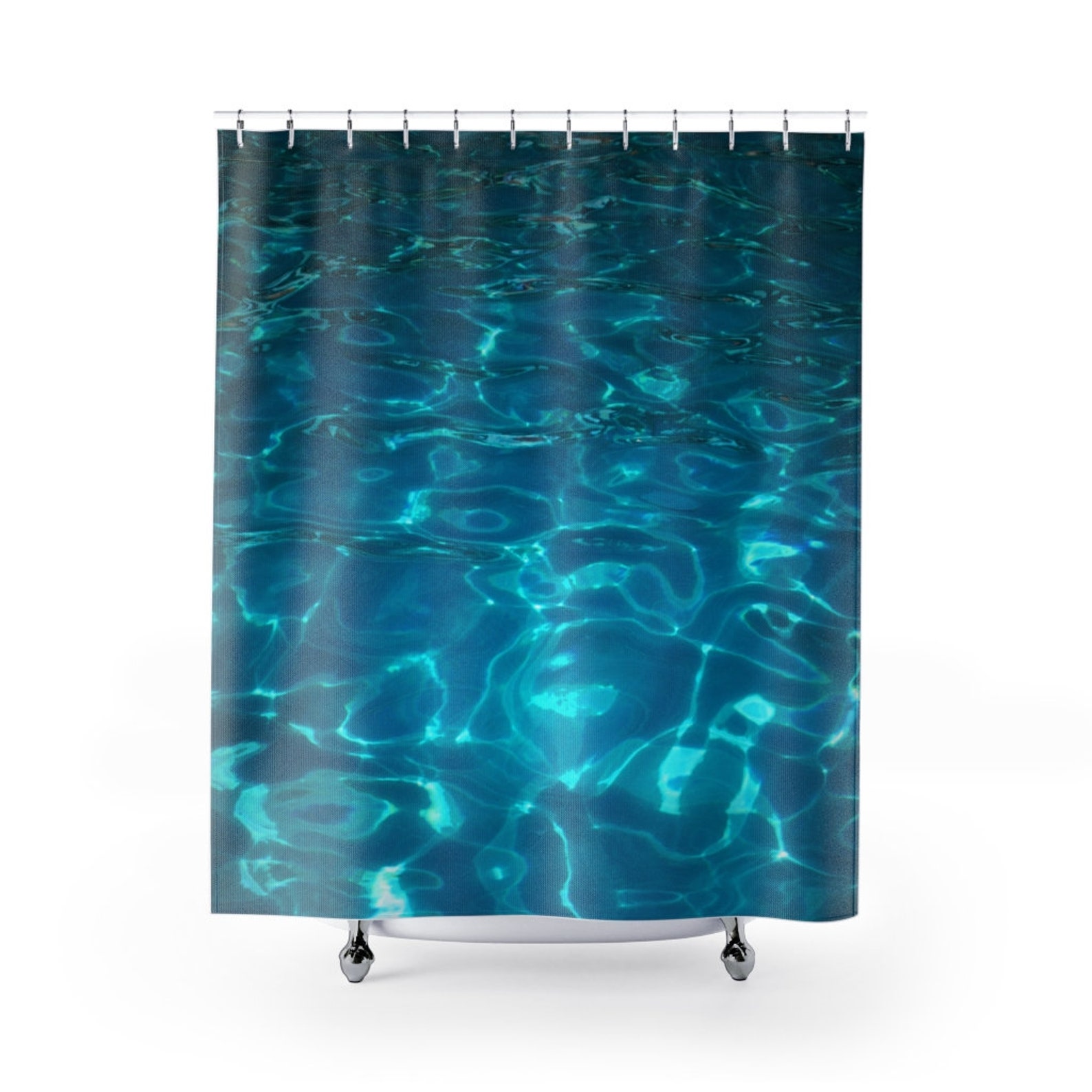 Swimming Pool Shower Curtain Etsy