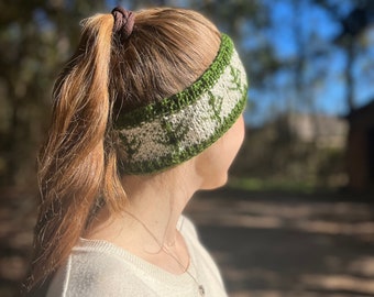 Pine Tree Knit Headband | Christmas Customizable Headwrap