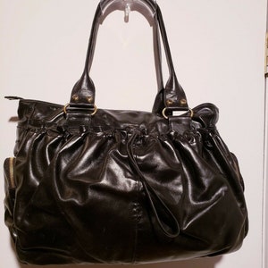 Vintage FRANCESCO BIASIA Black Leather Shoulder Med/l Handbag - Etsy