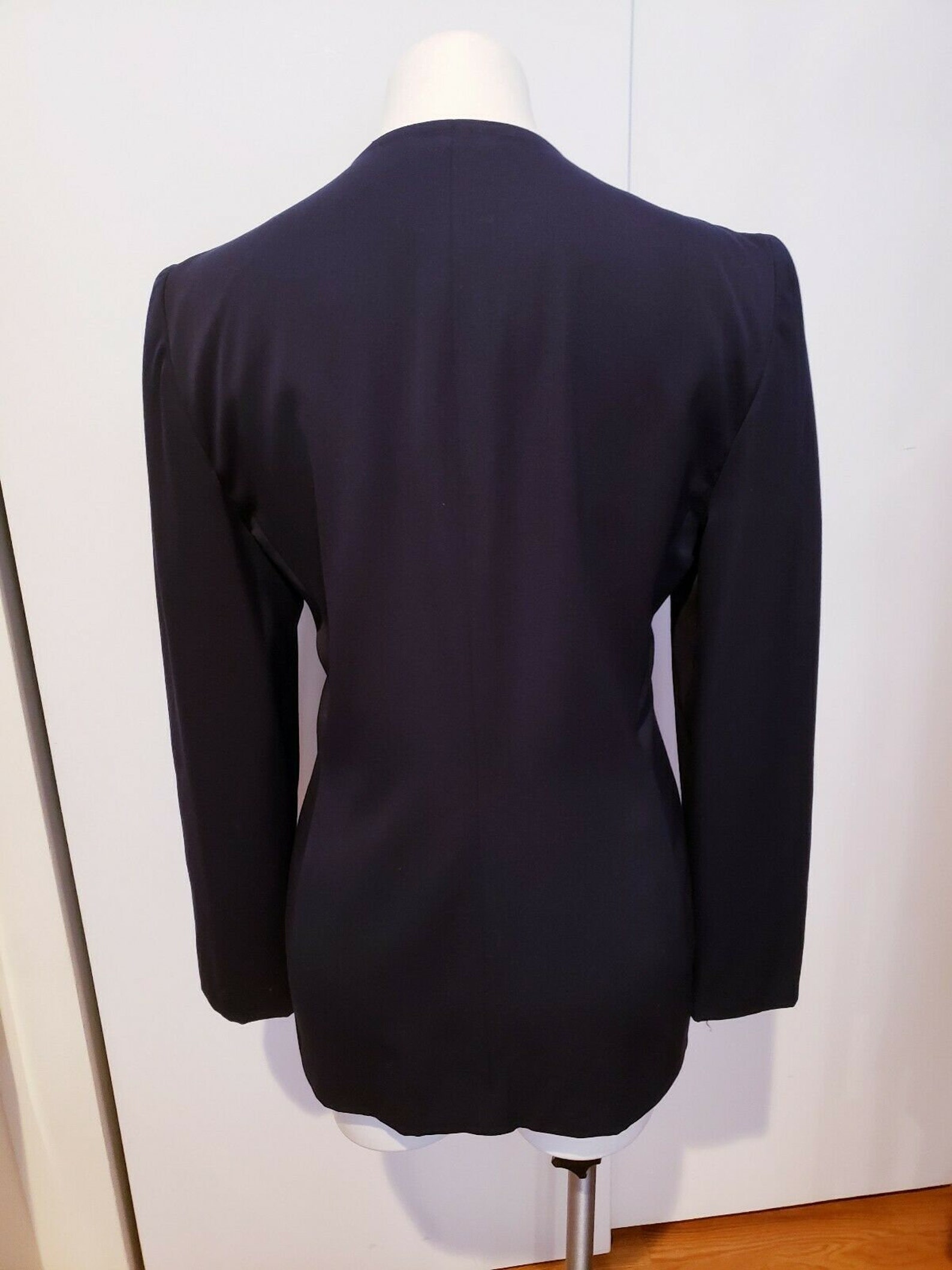 VTG Gloria Sachs NY Women's Jacket/blazer Sz 8, Navy W/ Gold Buttons ...