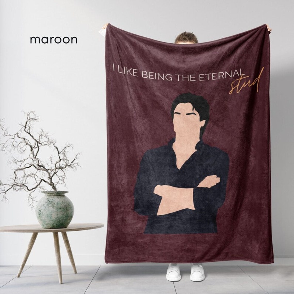 Damon Blanket Damon Quote the Salvatore Brothers TVD Quote Etsy