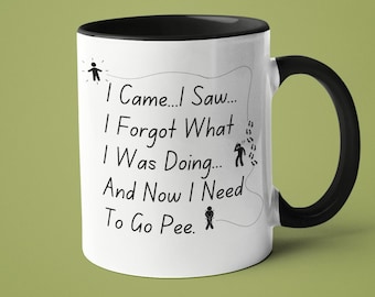 Funny Forgetful Person Mug, Secret Santa Gifts For Her, Funny Gifts, Gifts For Him , Christmas Gift,  Gifts Under 10, Stocking Filler