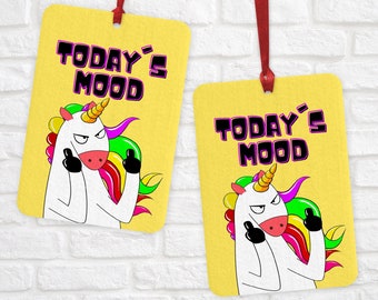 Funny Unicorn  Car Air Freshener, Funny Car Air Freshener, Stocking Filler,  Novelty Air Freshener