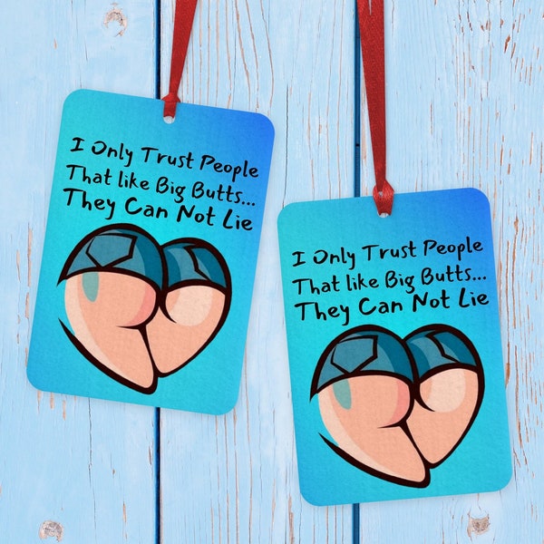 Funny Butt Joke Car Air Freshener, Funny Joke Air Freshener Gift, Stocking Filler Gift, Humorous Quote, Gift For Him