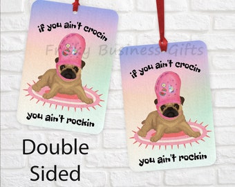 Funny Pug Freshener, Cute Pug Freshener , Novelty Pug Freshener, Gift For Her, Christmas Gift, Car Decor, Stocking Filler