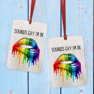 Gay Pride Air Freshener , Coming Out Gift, Totally Gay Freshener , National Coming Out Day, LGBT Gift, Pride Parades Gift