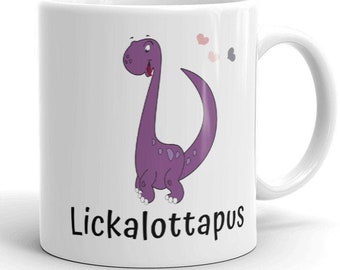 Lickalottapus Mug, Rude Mugs, Presents For Him For The Office, Funny Mug, Cute Boyfriend Gift