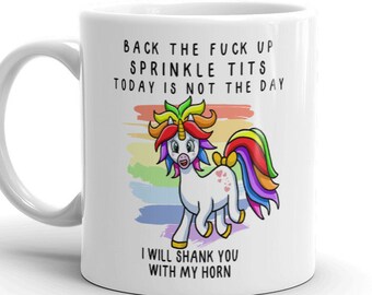 Lustige Einhorn-Tasse, Geschenk für sie, Einhorn-Liebhaber-Tasse, süße Freundin Geschenk, Strumpffüller-Geschenk, lustiges Einhorn-Zitat-Tasse
