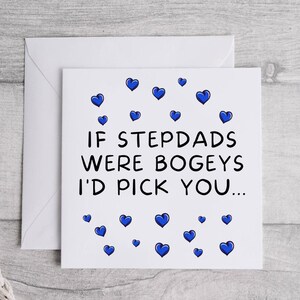 If Stepdads Were Bogeys I'd Pick You Karte, Lustige Stiefmütterchen Geburtstagskarte, Scherzkarte, Neuheit Stepdad Bogey Karte, Vatertagskarte