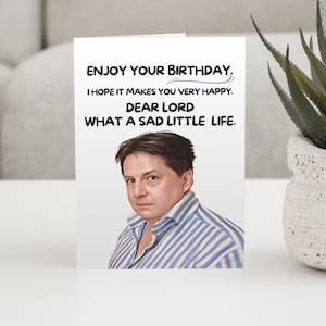 Divertente vieni a cena con me biglietto di compleanno con citazione, biglietto migliore amico, biglietto scherzo, biglietto scortese, biglietto di compleanno divertente, biglietto per lui