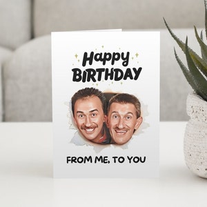 Tarjeta de cumpleaños divertida de Chuckle Brothers, tarjeta de mejor amigo, tarjeta de broma, tarjeta de cumpleaños divertida, tarjeta para él, tarjeta para ella