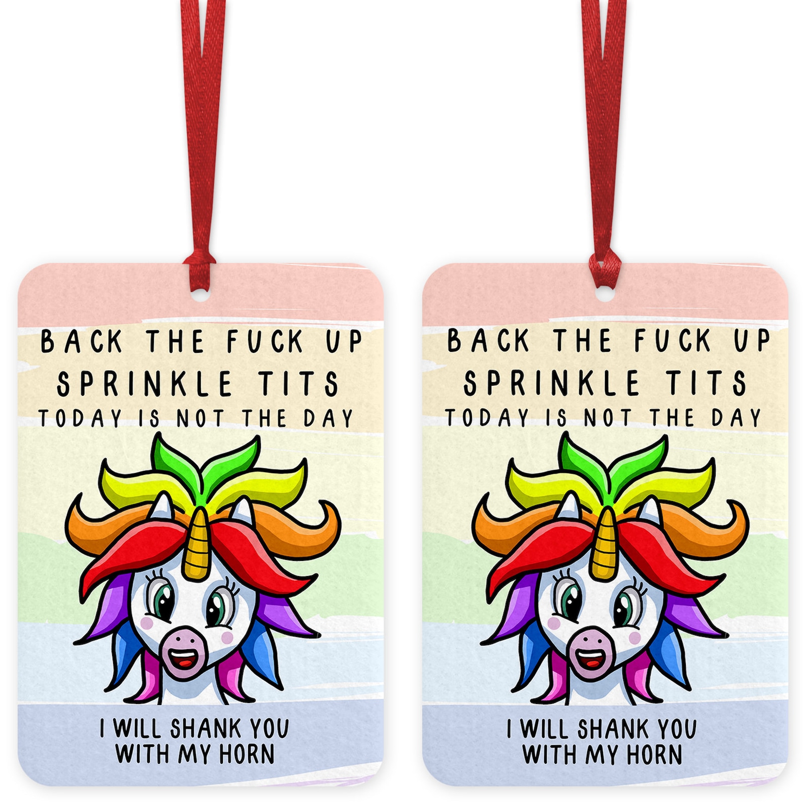 Funny Unicorn Quote Air Freshener Funny Car Air Freshener