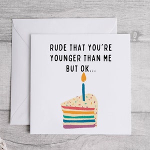 Drôle de carte d’anniversaire, voiture de nouveauté grossière, carte de meilleurs amis, carte de blague de nouveauté, carte pour lui, carte pour elle