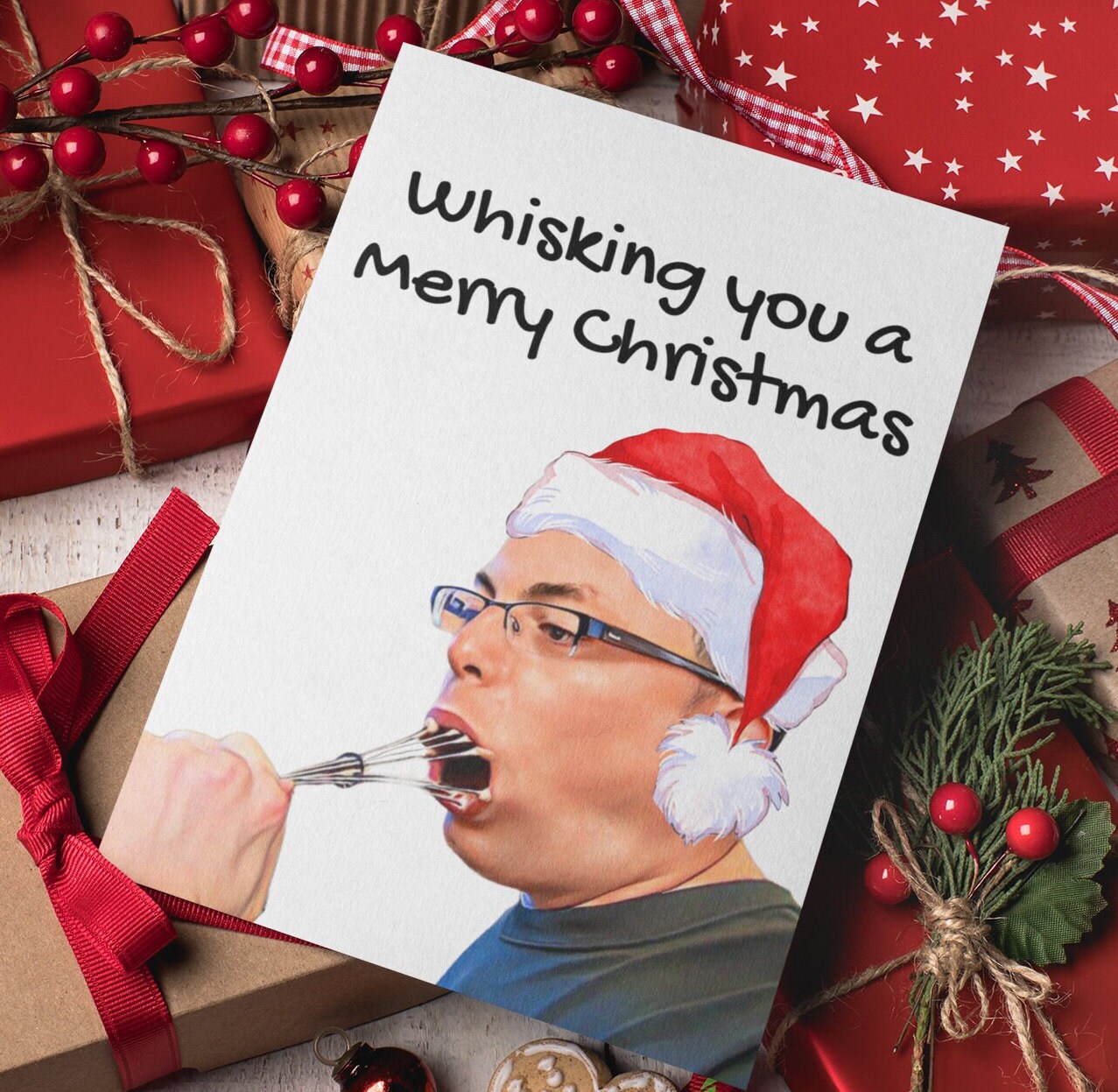 Whisking You Merry Christmas Card, Funny Whisk Guy Meme Christmas Card,  Best Friend Card, Joke Card, Card for Sister - Etsy, image size:1277x1247