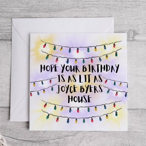 Drôle Joyce Byers Carte d’anniversaire de nouveauté, Drôle, Carte de petite amie, Carte de femme, Carte de vœux amusante, Carte de nouveauté, Carte de blague