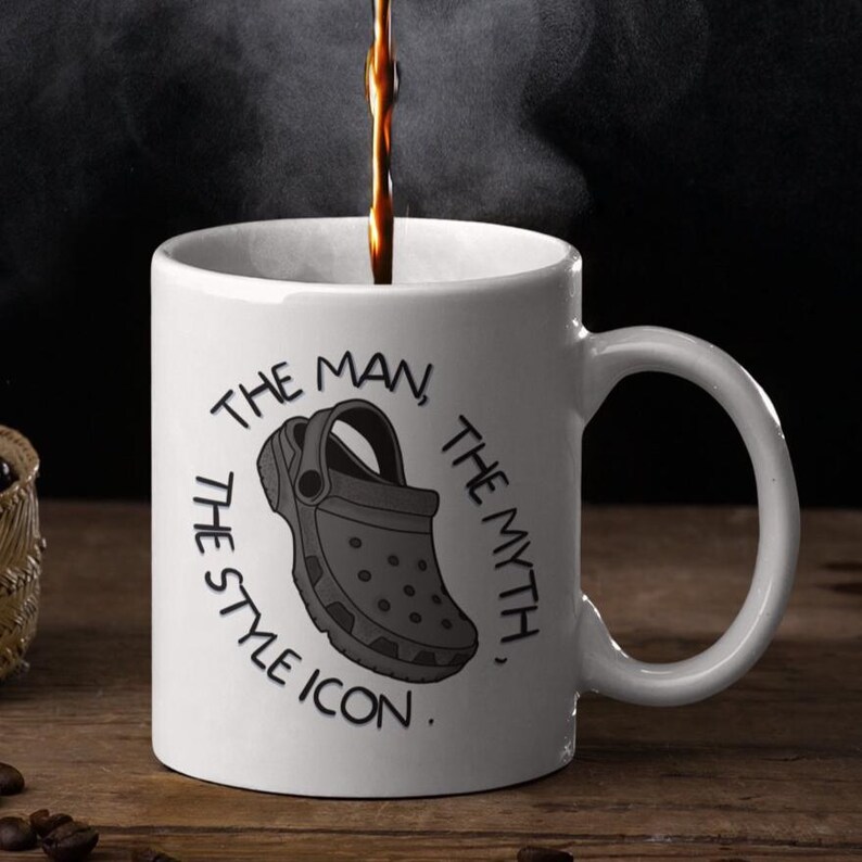 Funny Croc Mug – Secret Santa Gift, Birthday Gift, Christmas Gift, Gift For Him, Brother Gifts, Gift For Stepdad, Fathers Day Presents image 6