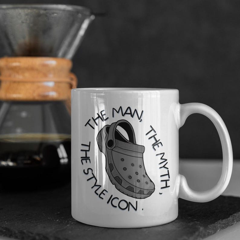 Funny Croc Mug – Secret Santa Gift, Birthday Gift, Christmas Gift, Gift For Him, Brother Gifts, Gift For Stepdad, Fathers Day Presents image 3