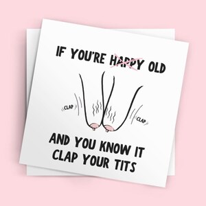 Rude Joke Birthday Funny Card, Funny Birthday Card, Best Friend Card, Novelty Birthday Card, Joke Birthday Card
