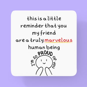 Funny Friendship Gift , Motivational Coaster, Thank You Gift , Best Friend Gift , Novelty Coaster, Stocking Filler, Christmas Gift