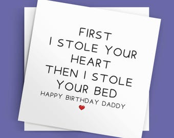 Daddy Birthday Card, Birthday Quote Card For Daddy, Funny Daddy Card, Novelty Daddy Birthday Card, Card For Daddy, Novelty Dad Card