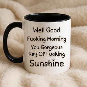 Sweary Mug – Funny Gifts, Secret Santa Gift, Stocking Filler, Swearing Mug, Sassy Mug, Funny Mugs, Best Friend Gift, Colleague Gifts