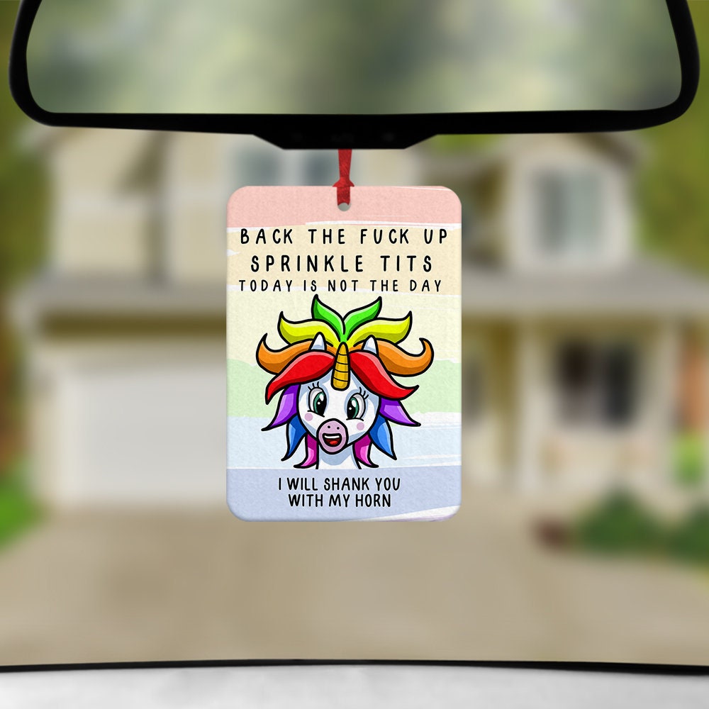 Funny Unicorn Quote Air Freshener Funny Car Air Freshener Etsy Australia